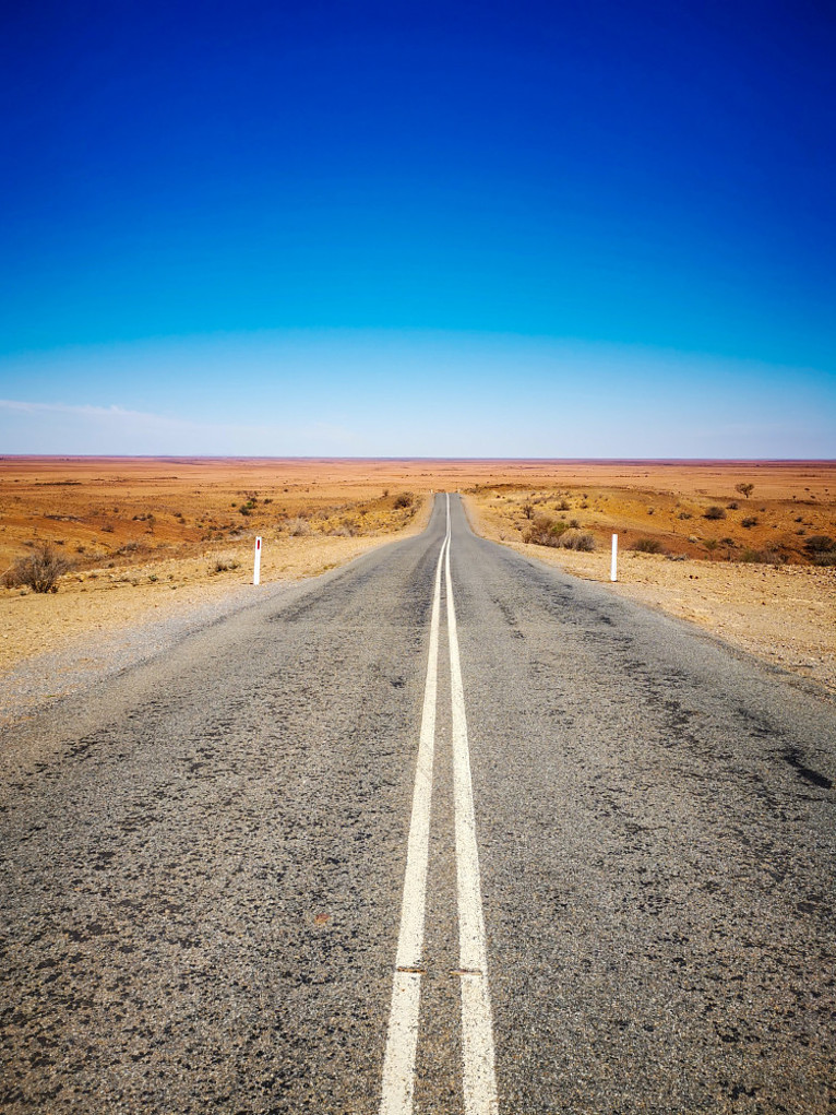 A road in Silverton NSW, Australia